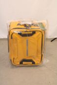 Samsonite Ecodiver 55cm Wheeled Duffle, Yellow. Box damaged, Not checked