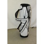 PING Hoofer Tour Golf Stand Bag, White/ Black