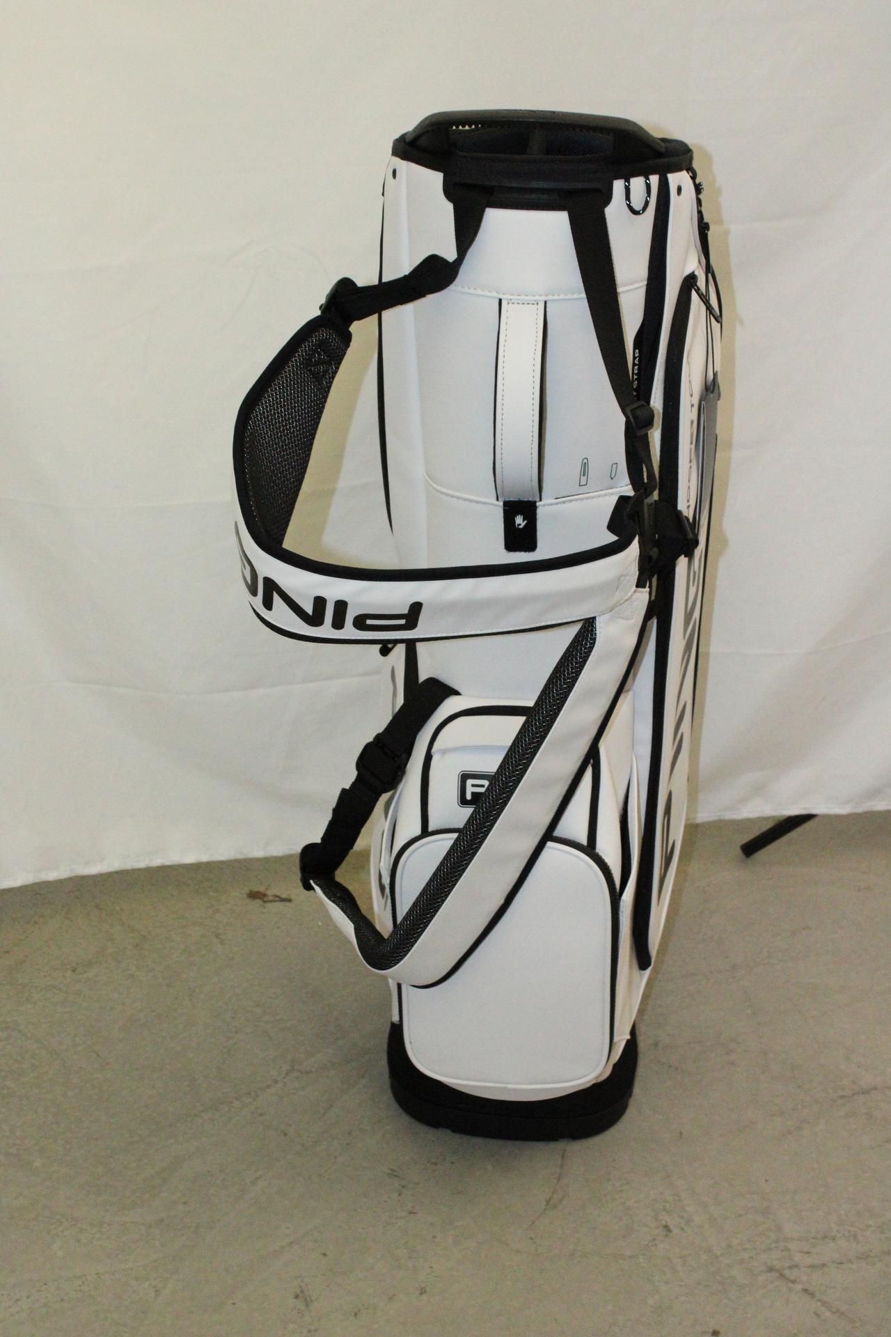 PING Hoofer Tour Golf Stand Bag, White/ Black