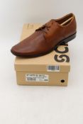 Schuh Men's Ray Leather Derby Shoes, Tan, UK 11