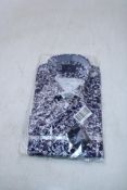 Gee Ricci Firenze Shirt, Blue/White, Size 41/Collar 16