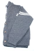 Memories of Yesterday 32mm Knitted Button Up Cardigan, Grey, Size XS