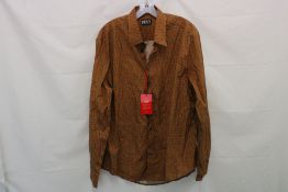 Diesel Long Sleeve Shirt, Orange, Size 50