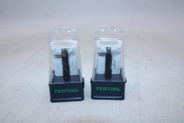 Two Festool DOMINO Jointing Cutter FES493493, 10mm