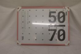 Paper Collective Frame Oak with Acrylic Glass, Pink, Size 50x70 Cm