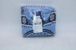 Ten Manchester City Football Club Children's Christmas Jumper, Blue, Age 13/14