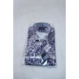 Gee Ricci Firenze Shirt, Blue/White, Size 42/Collar 16.5