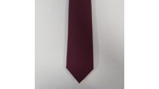 Two Van Buck Men's 100% Wool Tie, Wine