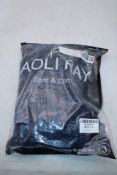 Aoli Ray Men's Knitted Cardigan Zipper Sweater, Blue Size XL