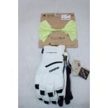 Two Burton items to include 1x Midweight Neck Warmer, Glow Yellow, One Size, 1x Burton Gore Under Gl