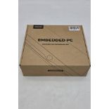 Giada F106D Embedded Computer, Celeron N5100 (Fanless), 4GB RAM, 128GB SSD, 2x Gigabit Ethernet, HDM