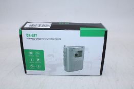 CR-317 Portable Cassette Player Recorder, Silver
