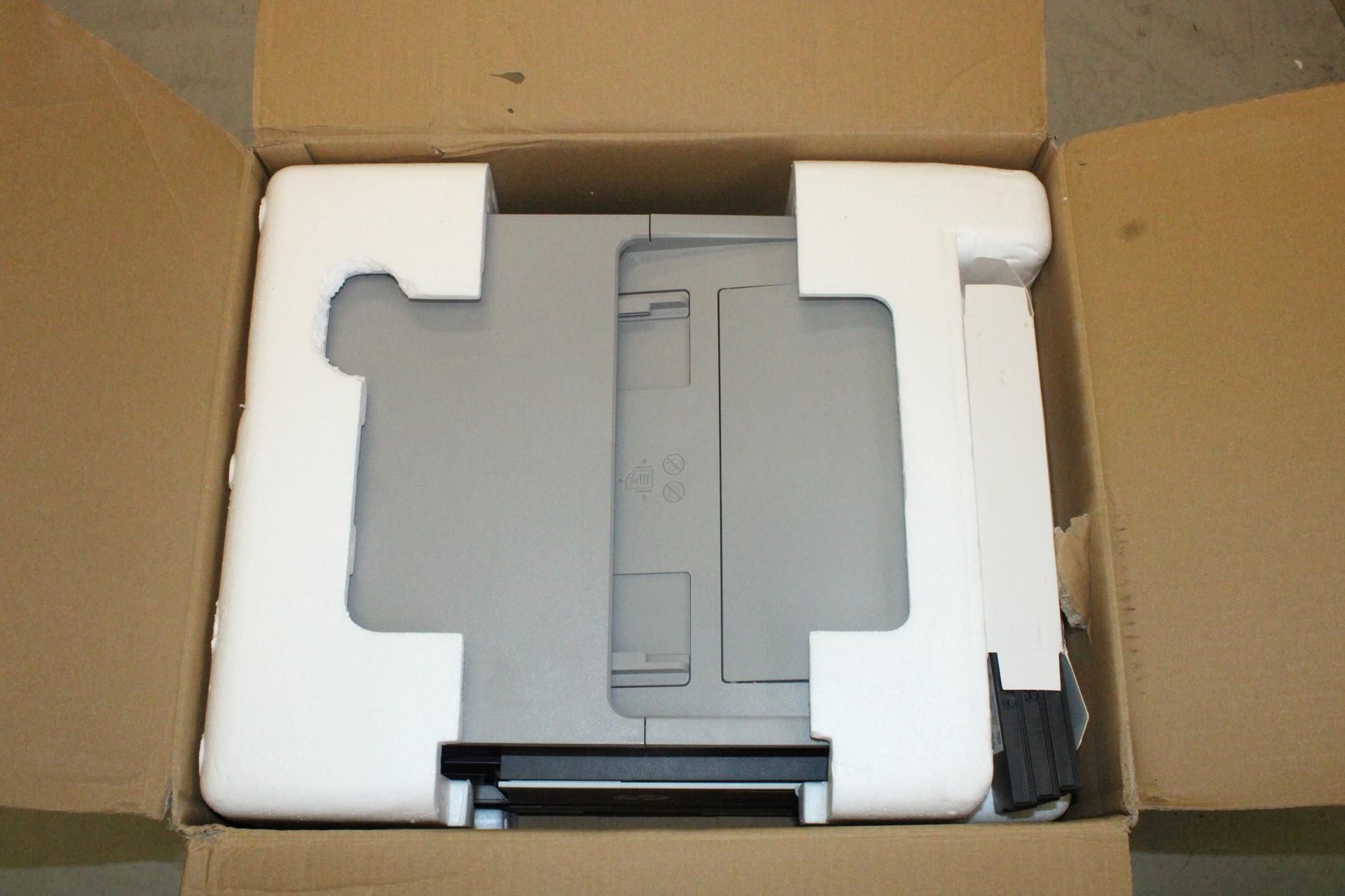 HP Office Jet Pro 9120e A4 Colour Multifunction Inkjet Printer, Not checked. Box damaged