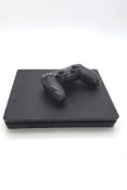 Sony PlayStation 4 Slim 1TB Console, Black. Used, Console and One Controller, HDMI cable and Power C
