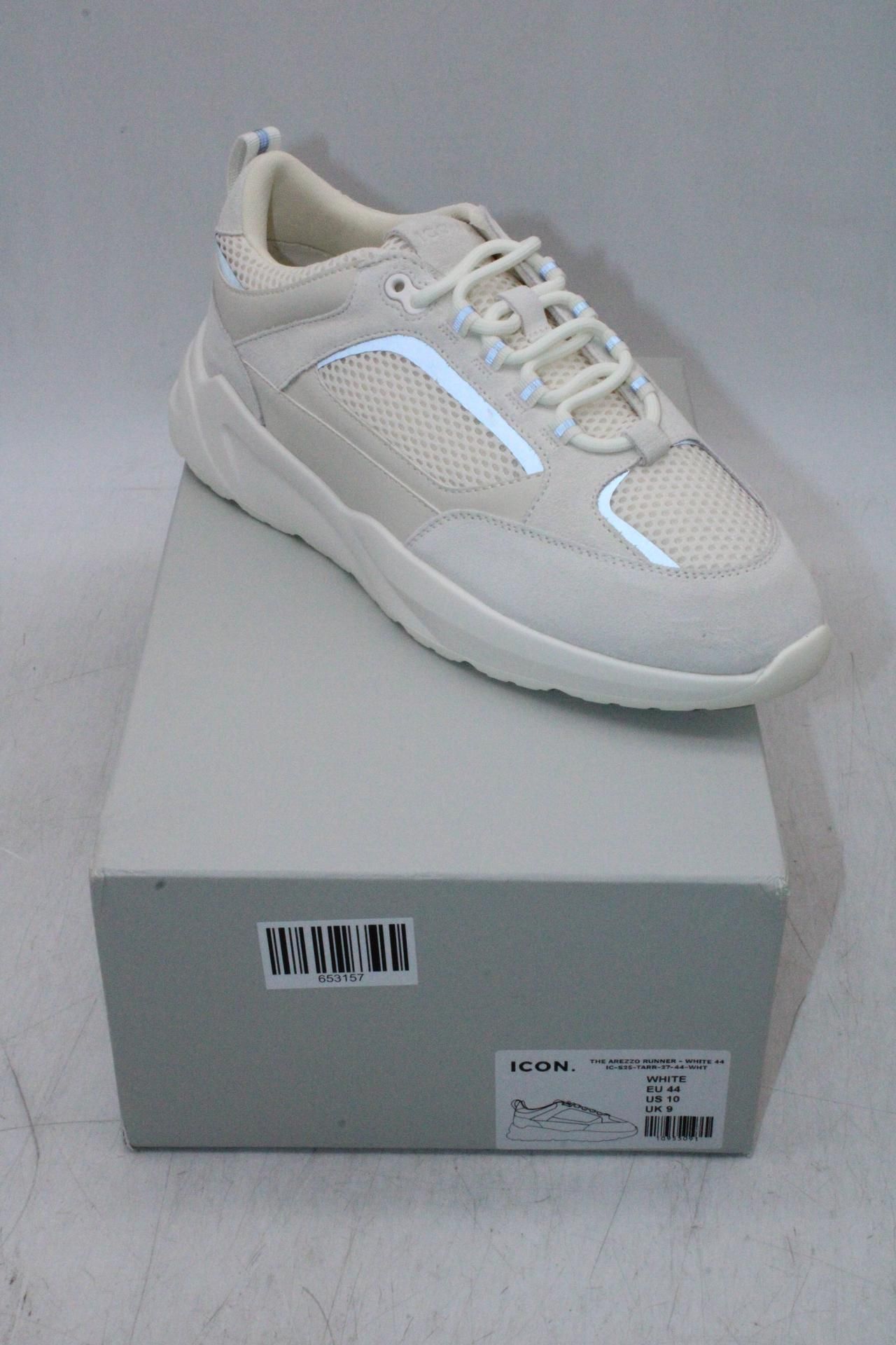 Icon The Arezzo Runner Trainers, White, UK 9