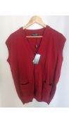 Franco Ponti Men's Sleeveless Cardigan, Size L