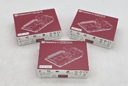 Three Raspberry Pi 4 Model B, 4GB