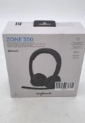 Logitech Zone 300 Bluetooth Wireless Headset with Noise-Cancelling Mic, Black