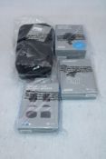 Four GoPro items to include 1x Handlebar/Seat Post Pole Mount, 1x Bite Mount, 1x Curved + Flat Adhes