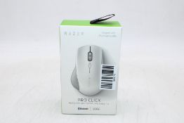 Razer Pro Click Humanscale Wireless Mouse, White/Grey