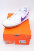 Nike Tiempo Streetgato Trainers, White/Blue/Pink, UK 10