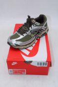 Nike Air Max Moto 2K, Olive/Silver, UK 6. Box damaged