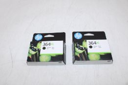 Four HP CN684EE 364XL High Yield Original Ink Cartridge, Black, Expiry 05/2027