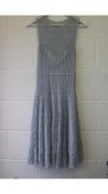 Christian Dior Mini Length Dress, Blue, Size UK 10. Used, Marks Around Front Neck Line