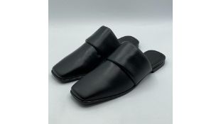 Malene Birger Mollys Leather Slipper, Black, UK 4