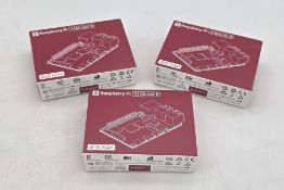 Three Raspberry Pi 4, Model B, 4GB