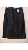 A.P.C S.a.c.a.i, Dark Navy, Denim Skirt, Jupe Mal Kaki, Size 38