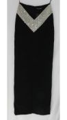 David Koma Crystal V Waistband Maxi Skirt. UK 8