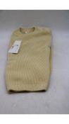 Arket Women's Button Shoulder Oversized Knit Jumper, Cream, X-Small