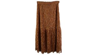 Christine Alcalay Colette Skirt, Lace/Dark Rose, UK 4