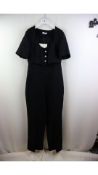 Sandro Jumpsuit, Black, Size 36