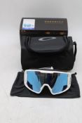 Oakley Line Miner M OO7093 Snow Goggles, Frame White, Lens Prism Snow Sapphire Irid