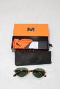 Meller Karam Sunglasses, Frames Gold/Lenses Olive