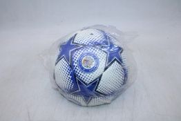Thirty Stockport County Footballs with Club Badge, Blue/White