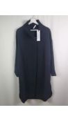 Ania Schierholt Womens Long Sleeve Coat Dress, Black, Size 38 EU