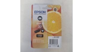 Two Epson Photo Black 33 Inks