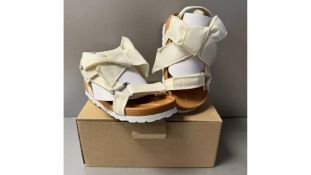 Girls Bow Strap Sandal, Lemon, Size UK 13