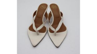 ATP Atelier Women's Mid Heel Sandal, Ice White, Size 36