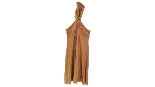 Diane Von Furstenberg One Shoulder Strap Top, Gold/Pink, Size 4