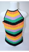 Maje Women's 223 Matrix Crochet Top, Multicolour, Size 2