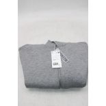 Weekday Full Zip Hoodie, Grey Melange, Size S