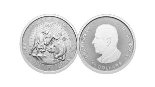 2025 Canadian Bull and Bear 2oz Silver Coin