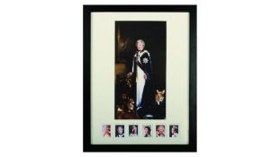 Framed portrait of HM The Queen