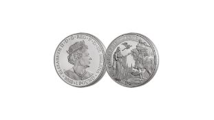 2023 St Helena Una & Redcrosse 1oz Silver BU Coin