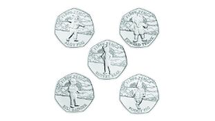 2020 IOM Set of five Rupert Bear 50p coins