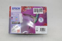 Epson T0807 6 Ink Cartridge Multipack, 04/2028